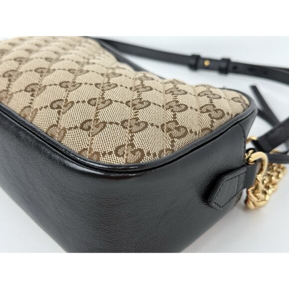 Gucci GG Marmont Cloth Crossbody Bag with Gold Hardware - Picture 8 of 16